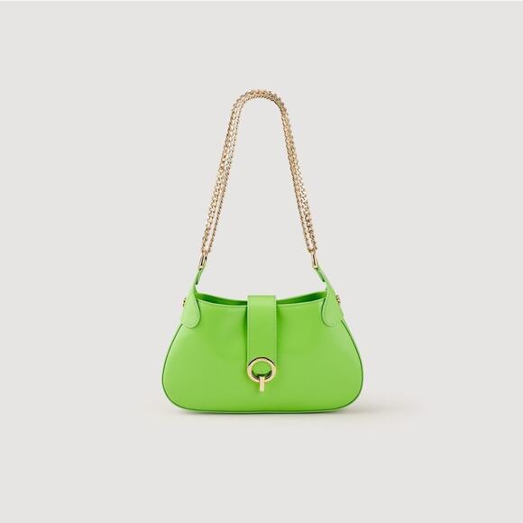 Sandro Sweet Janet Chain Bag - Lime - New with tags - $385 MSRP - Picture 1 of 10